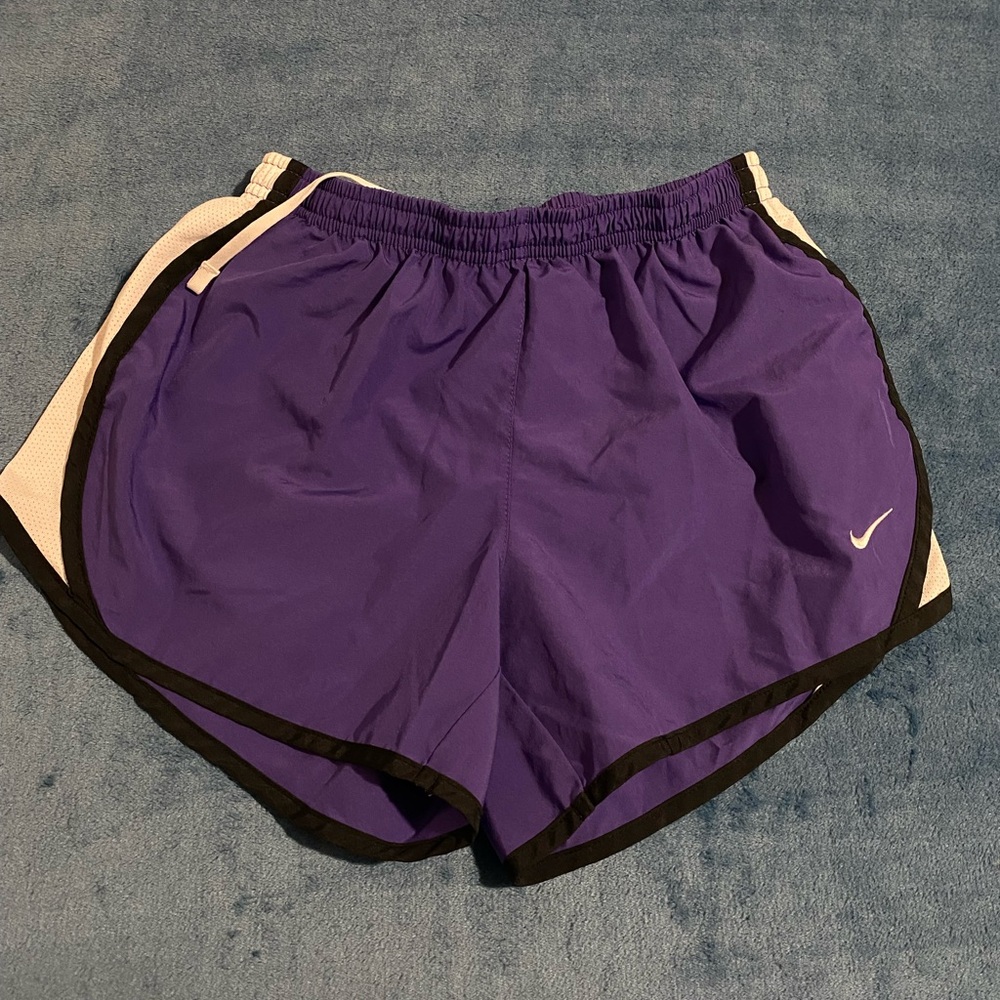 Purple Nike shorts